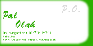 pal olah business card